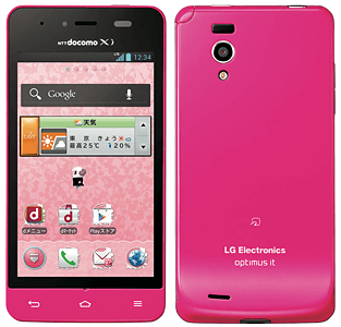 docomo LG electronics optimus it 10個-