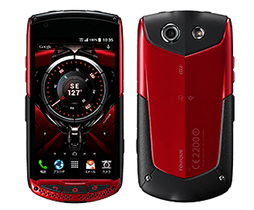 TORQUE スマートフォン 本体 TORQUE 5G KYG01 au レッド 送料無料 即決 本体 c07794 : アーク